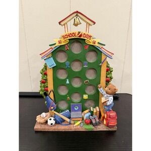 Vintage School Days Multi Photo Frame K-12 Milestone 3D Resin